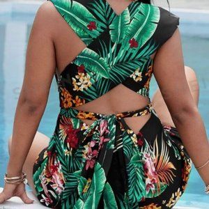 SHEIN Tropical Romper